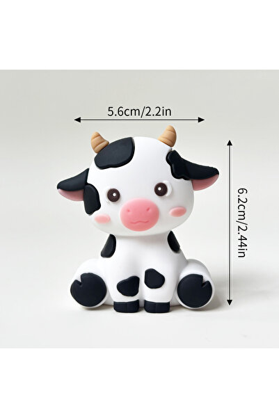 Choice12 K4 Farm Animal Cake Topper Set Cute Pig Sheep Cow Horse with Vegetab...