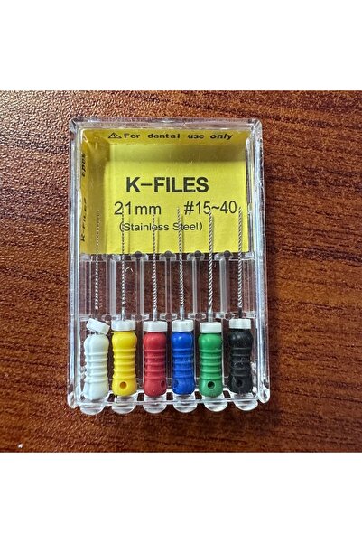 Choice13 مبرد K مقاس 21 مم، طول 15-40 مم، 6 قطع/عبوة، للاستخدام اليدوي في طب ...