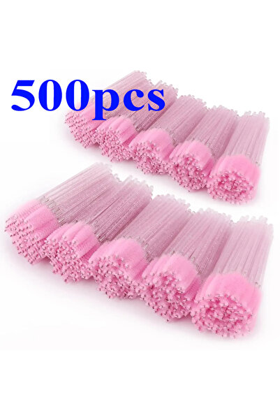 Choice4 C502-وردي 500 قطعة 500/1000 قطعة عصي ماسكارا للاستخدام مرة واحدة، فرش...