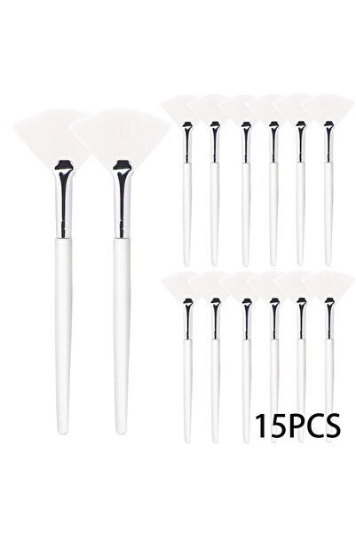 Choice فرشاة قناع الوجه البيضاء، 15 قطعة (3/9/15 قطعة)، فرشاة ناعمة لوضع القن...