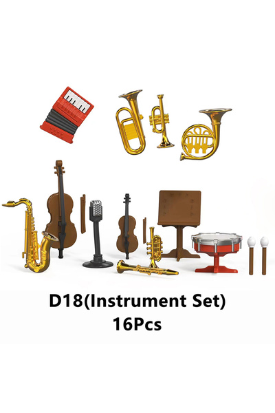 Choice3 مجموعة أثاث بيت الدمى المصغرة D18 لعائلة حيوانات الغابة بمقياس 1/12، ...