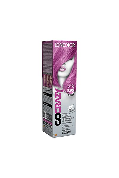 Loncolor Crema de Par Coloranta Semi-Permanenta fara Amoniac GoCrazy C96 GoCy...