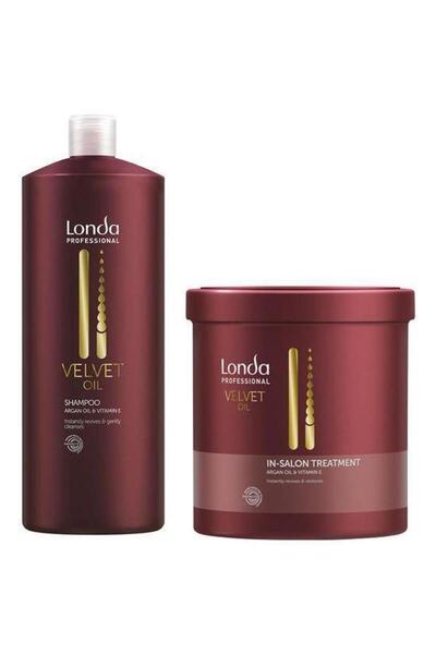 Londa Professional Velvet Oil Package, Shampoo 1000 ml, Mask 750 ml, with Arg...