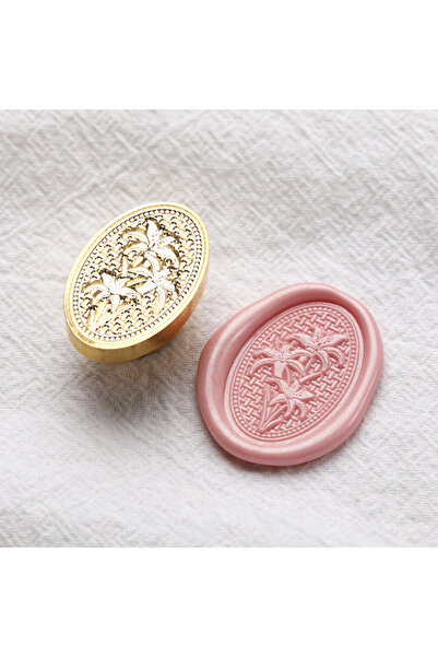 Choice10 14 ختم شمعي عتيق بتصميم زهور الربيع (ساكورا) - رأس ختم مثالي لبطاقات...