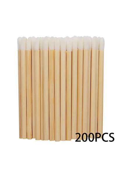 choice2 200 قطعة أو 50/100 قطعة من فرش الشفاه بمقابض من بامبو، فرش شفاه، عصي ...