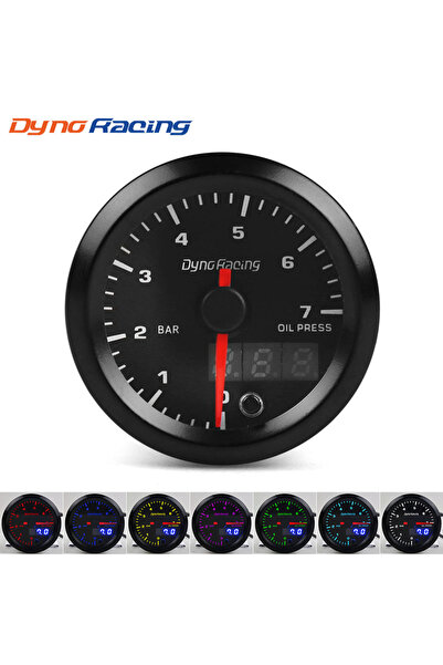 choice2 مقياس ضغط الزيت من دينو ريسينغ، 2 بوصة (52 مم)، شاشة LED مزدوجة بسبعة...