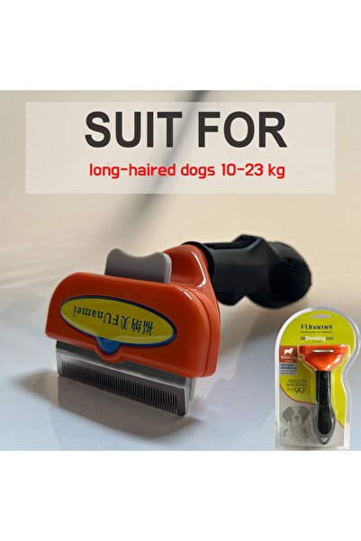 Choice10 فرشاة (M) للحيوانات الأليفة ذات الشعر الطويل للكلاب والقطط، مشط لإزا...