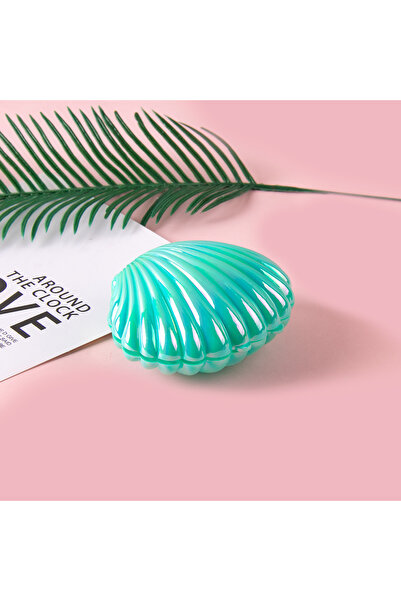 Choice علبة حلوى بلاستيكية على شكل صدفة مكونة من 5 قطع، صندوق تخزين مكياج، هد...