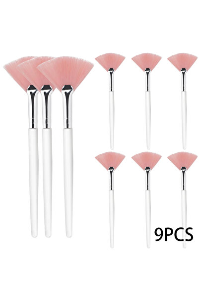 Choice3 فرشاة قناع الوجه الوردية، 9 قطع (3/9/15 قطعة)، فرشاة ناعمة لتطبيق قنا...