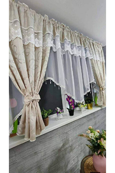 OEM Unique set of curtains + decorative drapes for living room bedroom, WIDTH...
