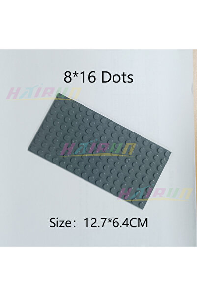 Choice5 5 قطع من مكعبات البناء الرمادية الداكنة، قاعدة مزدوج الجوانب، 8 × 16 ...