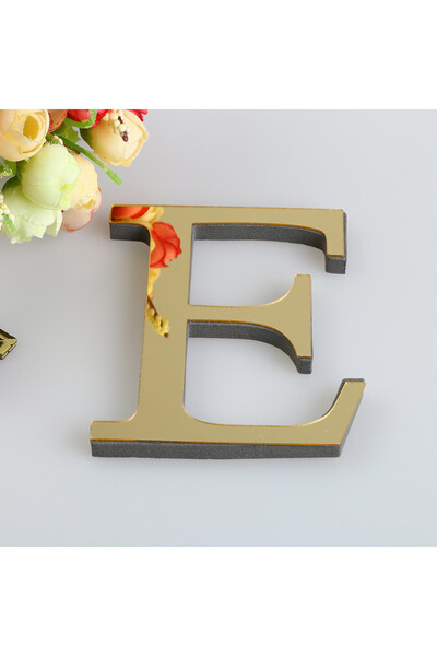 Choice9 E 10CM 3D Mirror 26 Letters DIY Acrylic Wall Stickers For Logo Name A...