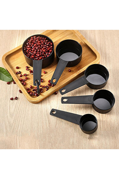 choice2 مجموعة أدوات قياس بلاستيكية سوداء مكونة من 10 قطع، وزن 5 أرطال، تتضمن...