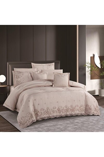 ALMIAAD Mila Lace Double Bedspread, Microfiber Fabric, 240x260