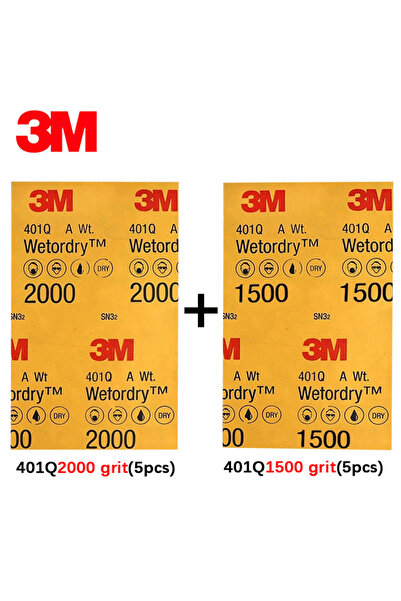 Choice 3M 5.5in-9in 1500pX2000p-10pcs 3M sandpaper fine sanding polishing wat...
