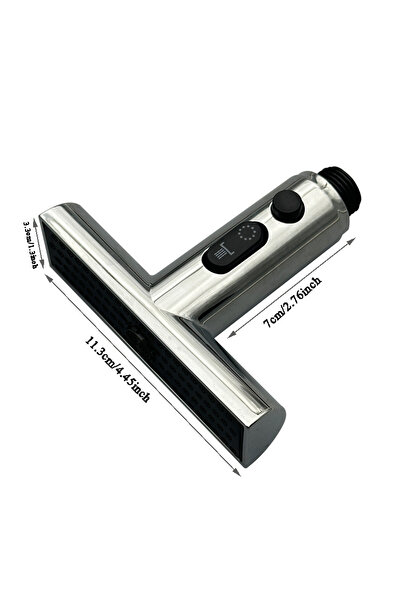 Choice4 خلاط مطبخ كروم بثلاثة أوضاع، مزود برأس رش قابل للتمديد وفلتر وفوهة، و...