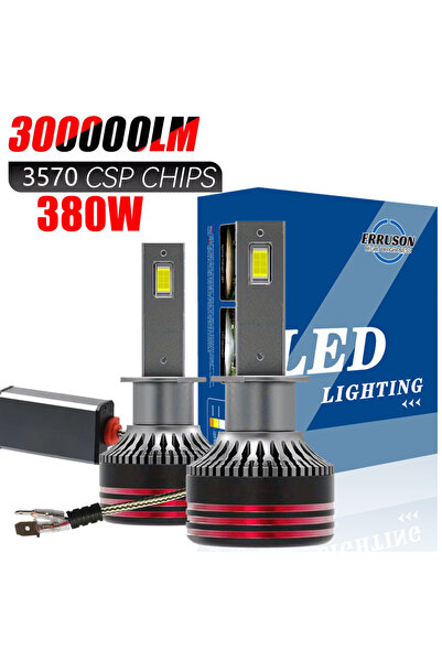 Choice1 مصباح أمامي للسيارة H1 Erruson بقوة 160 واط وشدة إضاءة 300000 لومن، م...