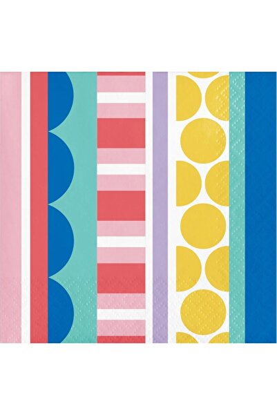 Creative Converting Party Patterns Beverage Napkin 2-ply16ct