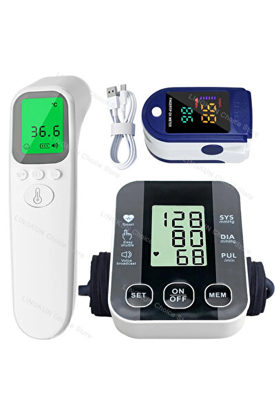 Choice6 مجموعة طبية مكونة من 3 أجهزة لقياس ضغط الدم للذراع، ومقياس توتر العضل...