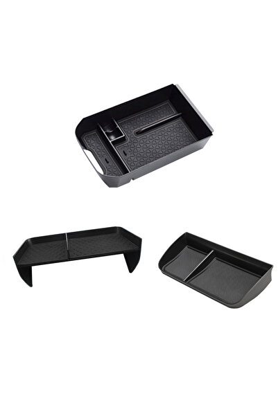 Choice1 طقم مسند ذراع أسود مكون من 3 قطع لسيارة تويوتا RAV4 XA50 موديلات 2019...