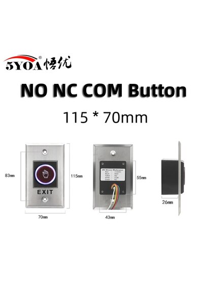 Choice5 زر دخول K1، مفتاح ضغط للخروج من الباب، فتح البوابة بدون لمس، نظام الت...