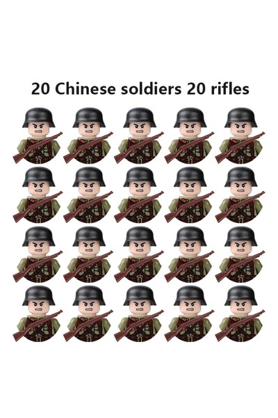 Choice3 4 World War II military, figures, toys, mini figures, humanoid dolls,...