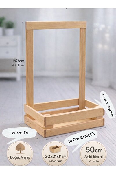 Tahta Dizayn Ahşap Yenidoğan Bebek Hediye Sepeti – İsimli Tasarım - Baby Shower