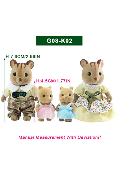 Choice23 G08-K02 Forest Animal Family 1/12 Dollhouse Furniture Bedroom Kitche...
