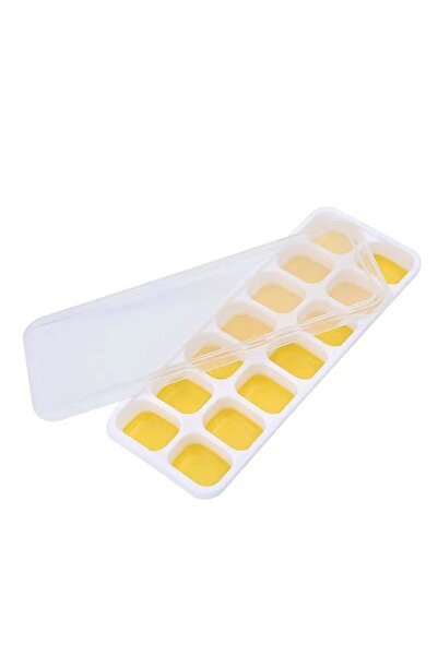 Choice1 Yellow 14 Grid Ice Cube Tray Silicone Mold Square Ice Cube Tray Mold ...