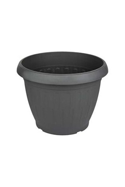 JACQUELINE Plastic Flower Pot Anthracite Ø30 x 23 cm - 9.5 l