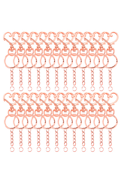 Choice8 ١٠ مجموعات من خطافات دوارة على شكل قلب باللون الذهبي الوردي، ١٠/٢٠/٣٠...