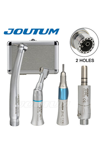 Choice 2Holes-Silver Kit Dental High & Low Speed Handpiece Kit Straight Contr...
