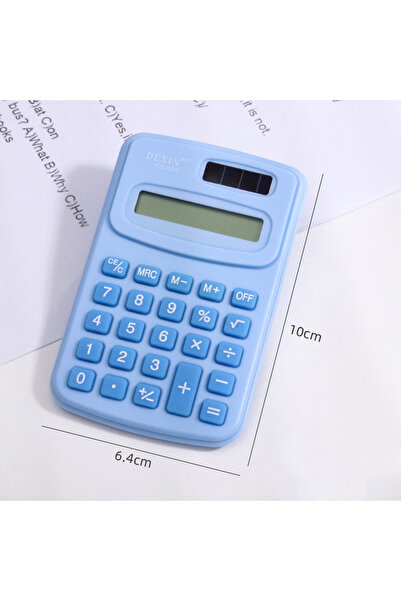 choice2 blue Cartoon Mini Calculator, High Appearance Level Fresh Cute and Fa...