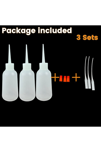 Choice3 مجموعة موزعات بلاستيكية سعة 100 مل، 3 مجموعات، زجاجات ضغط بلاستيكية ف...