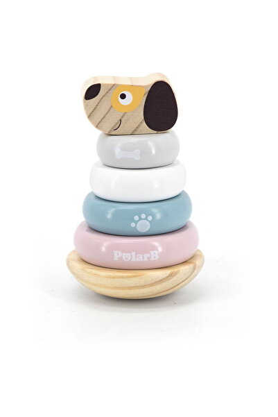 Viga Wooden folding pyramid Dog multicolor