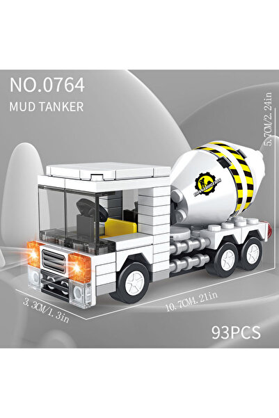 Choice5 0764 نموذج مركبة مدينة من جسيمات صغيرة، حافلة مدرسية، شاحنة إطفاء، سي...