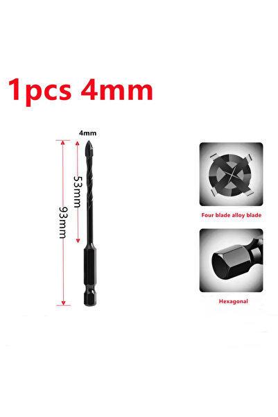 Choice5 Choice 4mm 3 4 5 6 8 10 12mm Cross Hex Tile Drill Bit For Glass Concr...