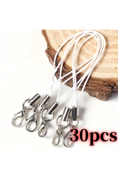 Choice3 POLYESTER WHITE 65mm 30pcs Strap with Buckle for Hand Chain; Multi-fu...