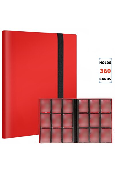 choice2 مجلد بطاقات تداول فاخر من 9 جيوب - يتسع لـ 360 بطاقة - غلاف متين من ا...