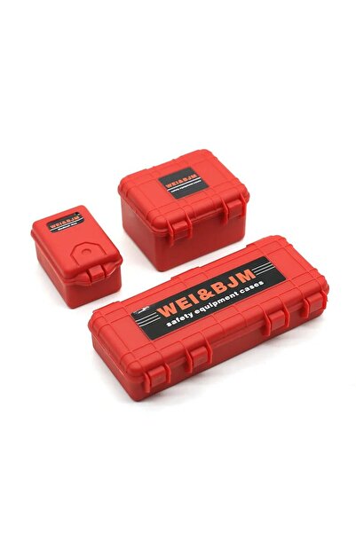 Choice9 1 SET RED Storage Box Decoration Tool for 1/10 RC Crawler Car Axial S...