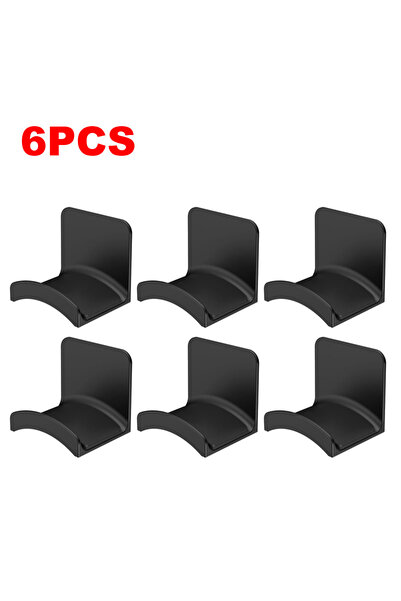 Choice12 حامل سماعات رأس لاصق أسود من موجويس، 6 قطع، 1-10 قطع، يُثبت على الحا...