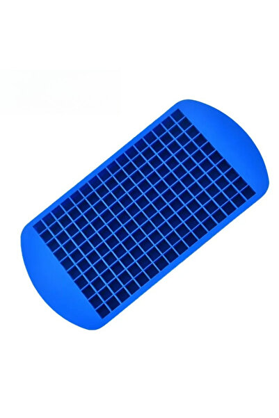 choice2 Blue 160 Grid Silicone Ice Tray Ice Cubes Foldable Ice Mold Ice Break...