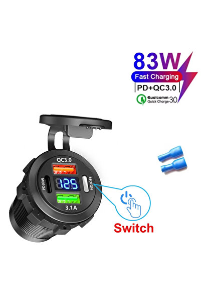 Choice3 شاحن سيارة جديد من كيبيدومي بقوة 83 واط بتقنية الشحن السريع PD QC 3.0...