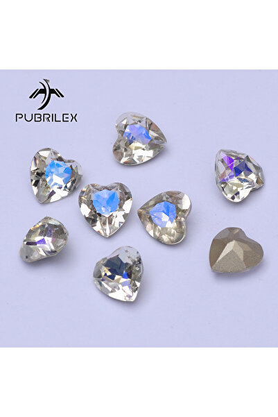 Choice15 50 قطعة من أحجار الراين الكريستالية عالية الجودة على شكل قلب عتيق، م...