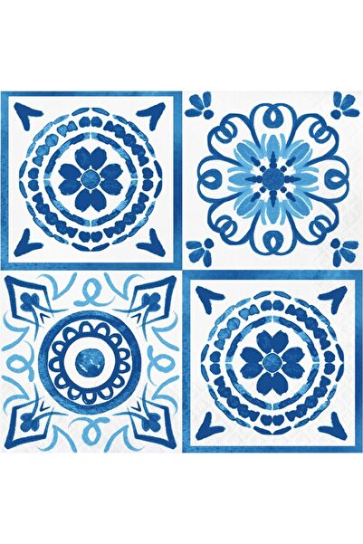 Creative Converting Blue Willow Luncheon Napkins 2-ply 16ct