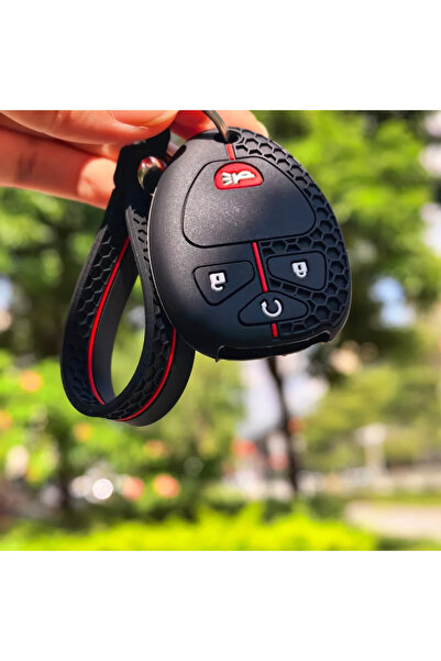 Choice3 type A with Keychain Silicone Keychain For GMC Acadia 2007-2016 Yukon...