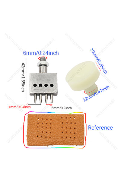 Choice11 Spacing-5mm-4 1Pcs M6 Thread Punching Suitable for European Vulcan 3...