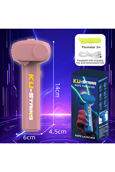 choice2 Pink String Rope Glow in The Dark String Rope Launcher Luminous Porta...