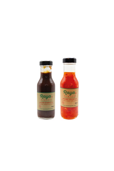 Raya Organik Organik Sweet Chili Sos 300 g Barbekü Sos 290 g 2’li Set