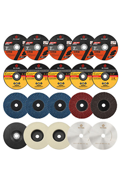 Choice11 20pcs SIFANG 75mm Grinding Wheel Flap Disc Sanding Disc HSS Cutting ...